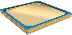 Sedáky na celý obvod pískoviště 3x3 m SP330DB - modrá - obrázek 1