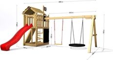 Dětské hřiště Monkey's Home Malý pirát Red - obrázek 3