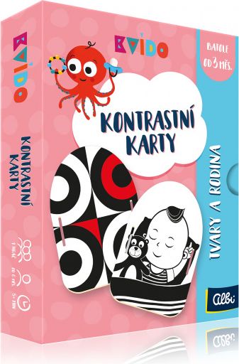 Kvído Kontrastní karty - Tvary a rodina - obrázek 1