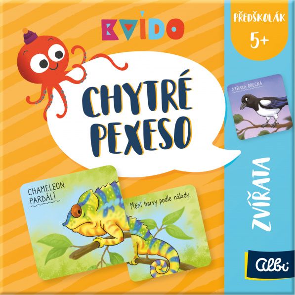 Chytré pexeso Kvído: Zvířata - obrázek 1
