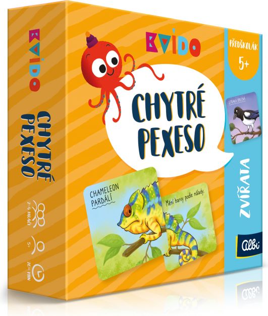 Chytré pexeso Kvído: Zvířata - obrázek 2