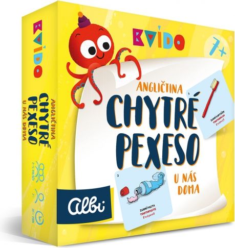 Chytré pexeso Kvído: Angličtina - U nás doma - obrázek 1