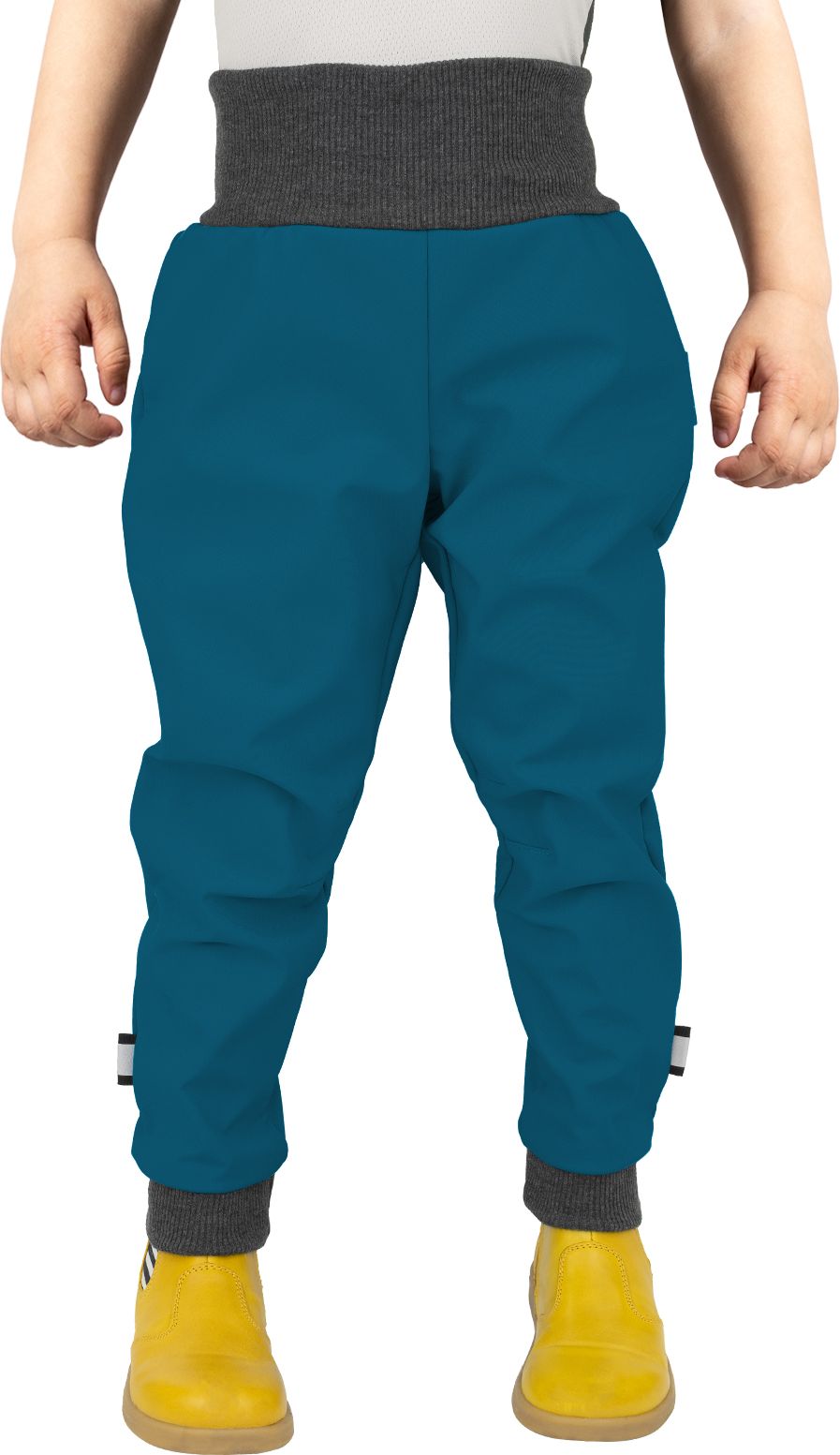 Unuo, Batolecí softshellové kalhoty s fleecem Street, Kobaltová Velikost: 80/86 - obrázek 1