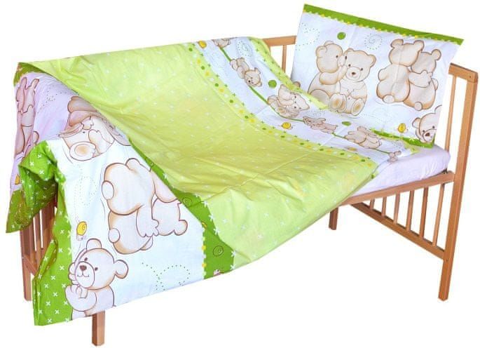 COSING 2-dílná sada povlečení COMFORT - Dva medvídci zelená - obrázek 1