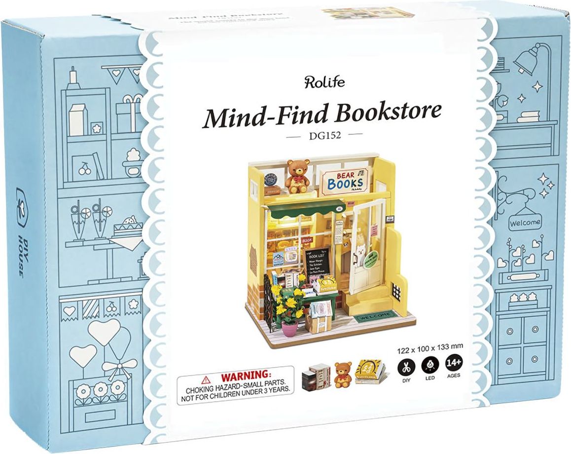 RoboTime miniatura domečku Medvědí knihkupectví - obrázek 2