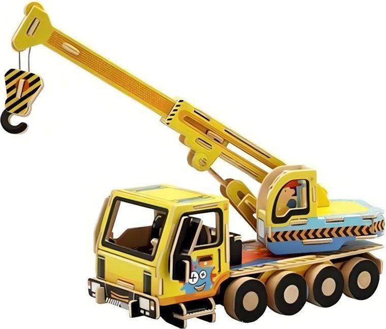 RoboTime dřevěná skládačka Jeřáb - obrázek 1