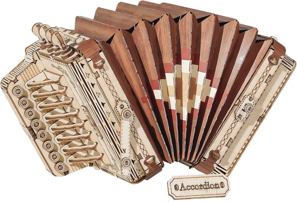 RoboTime dřevěné 3D puzzle Tahací harmonika - obrázek 1