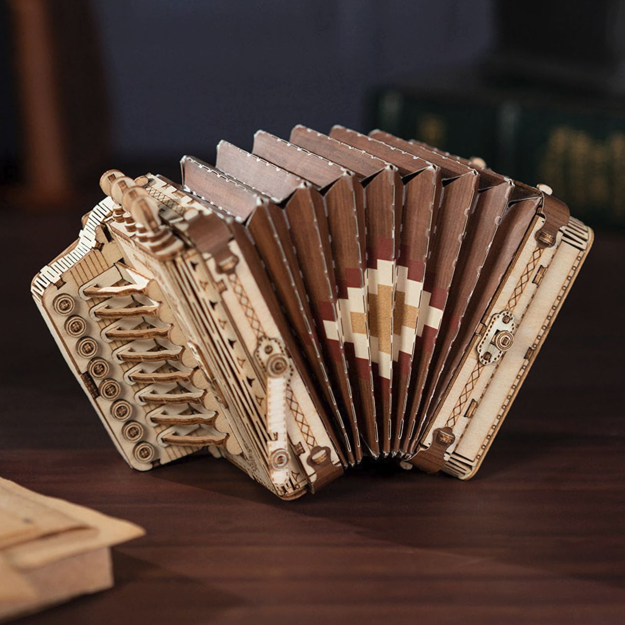 RoboTime dřevěné 3D puzzle Tahací harmonika - obrázek 5