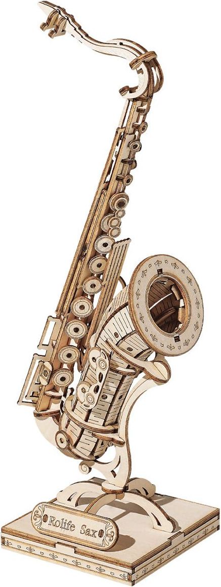 RoboTime dřevěné 3D puzzle Saxofon - obrázek 1