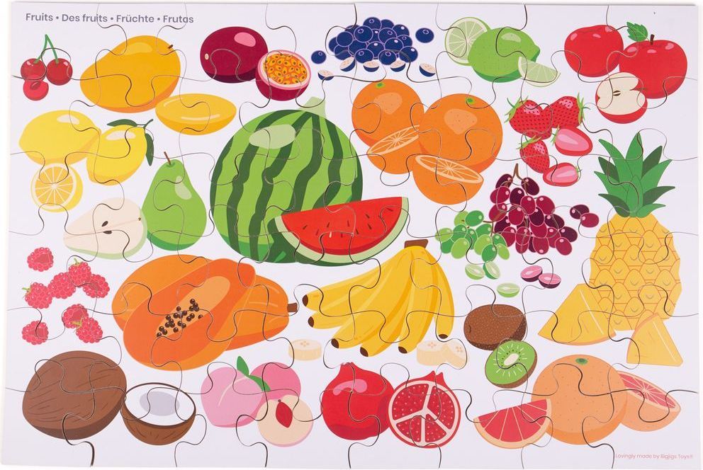Bigjigs Toys Podlahové puzzle Ovoce - obrázek 1