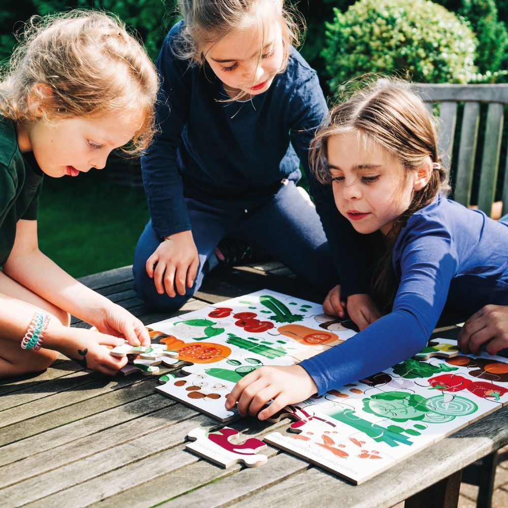 Bigjigs Toys Podlahové puzzle Zelenina - obrázek 3