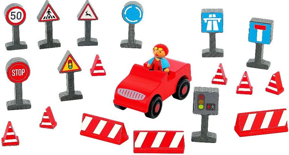 Jeujura Řidič  autíčkem a dopravními prvky - obrázek 1