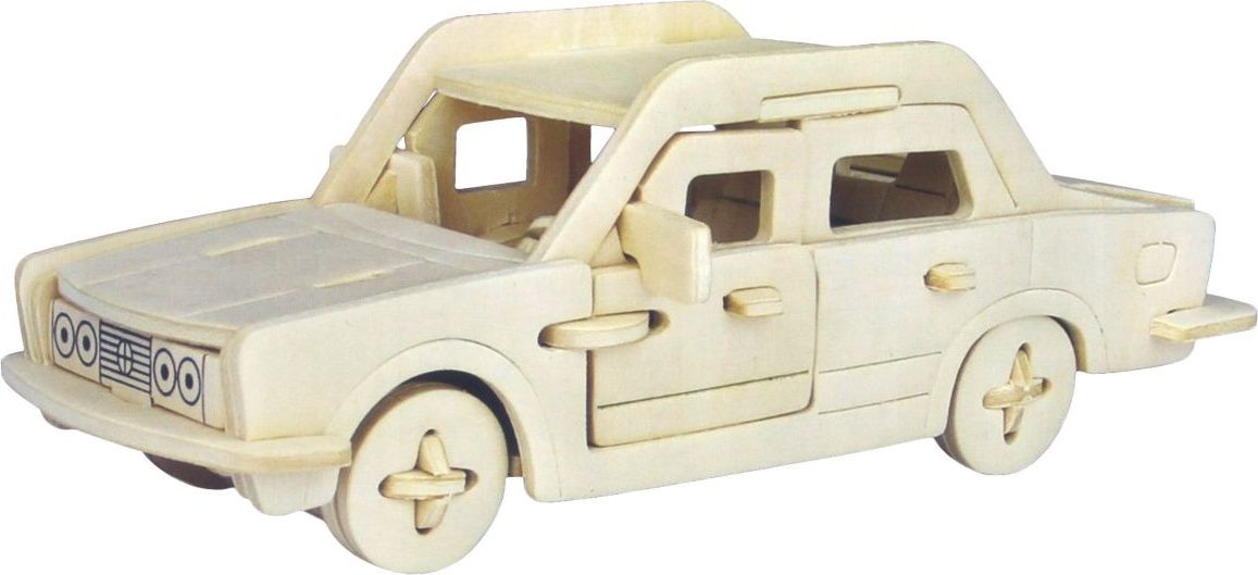Woodcraft construction kit Woodcraft Dřevěné 3D puzzle Fiat 125P - obrázek 2