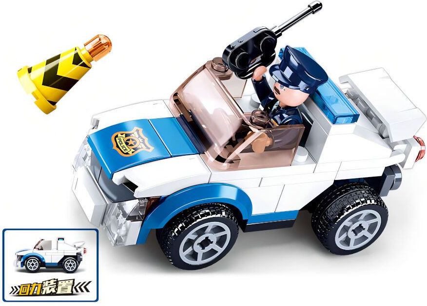 Sluban Policie M38-B0824 Natahovací auto policejní hlídky - poškozený obal - obrázek 1