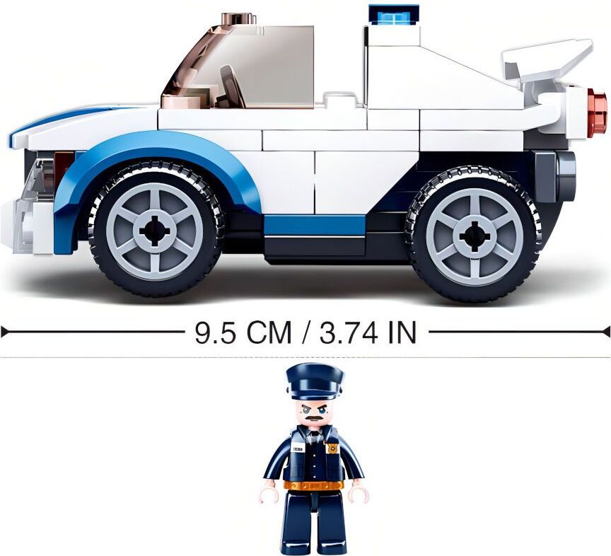 Sluban Policie M38-B0824 Natahovací auto policejní hlídky - poškozený obal - obrázek 2