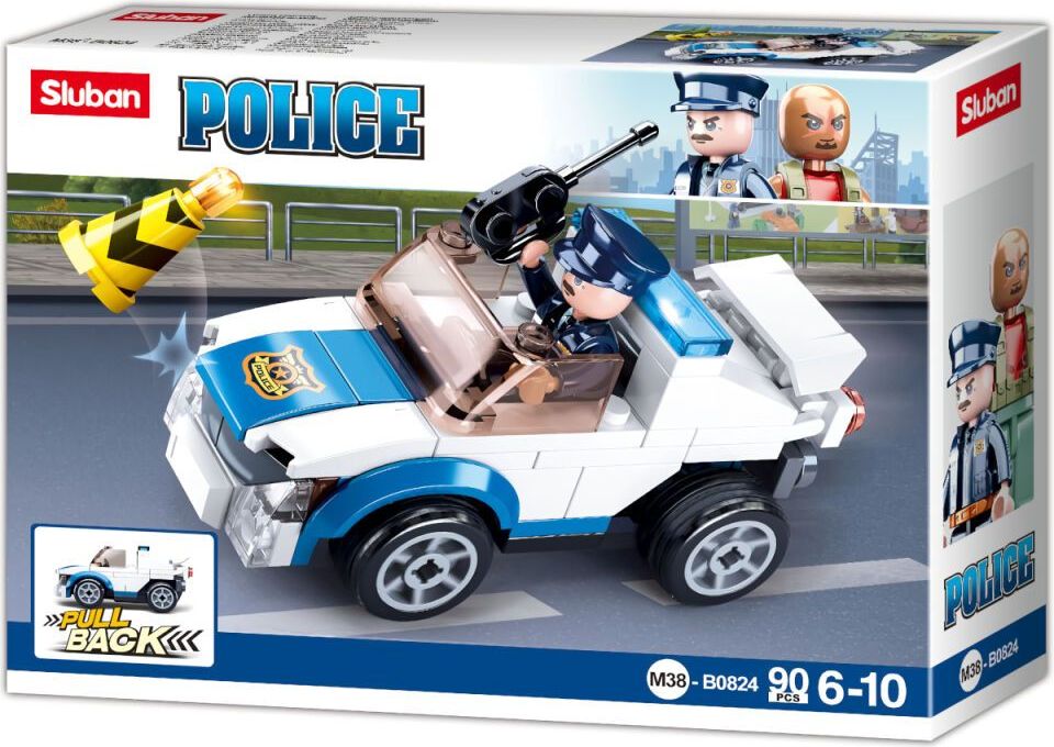 Sluban Policie M38-B0824 Natahovací auto policejní hlídky - poškozený obal - obrázek 3