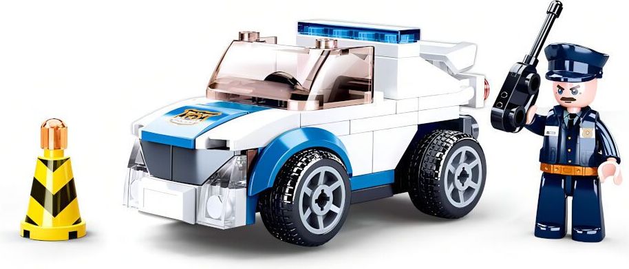 Sluban Policie M38-B0824 Natahovací auto policejní hlídky - poškozený obal - obrázek 4