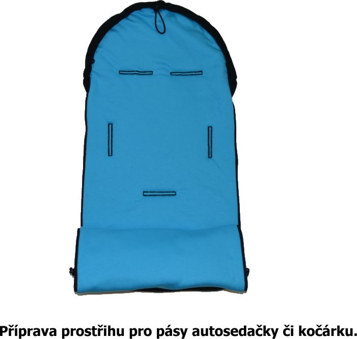 Jarní fusak do kočárku Dětský svět šedý se zelenou žirafou - obrázek 5