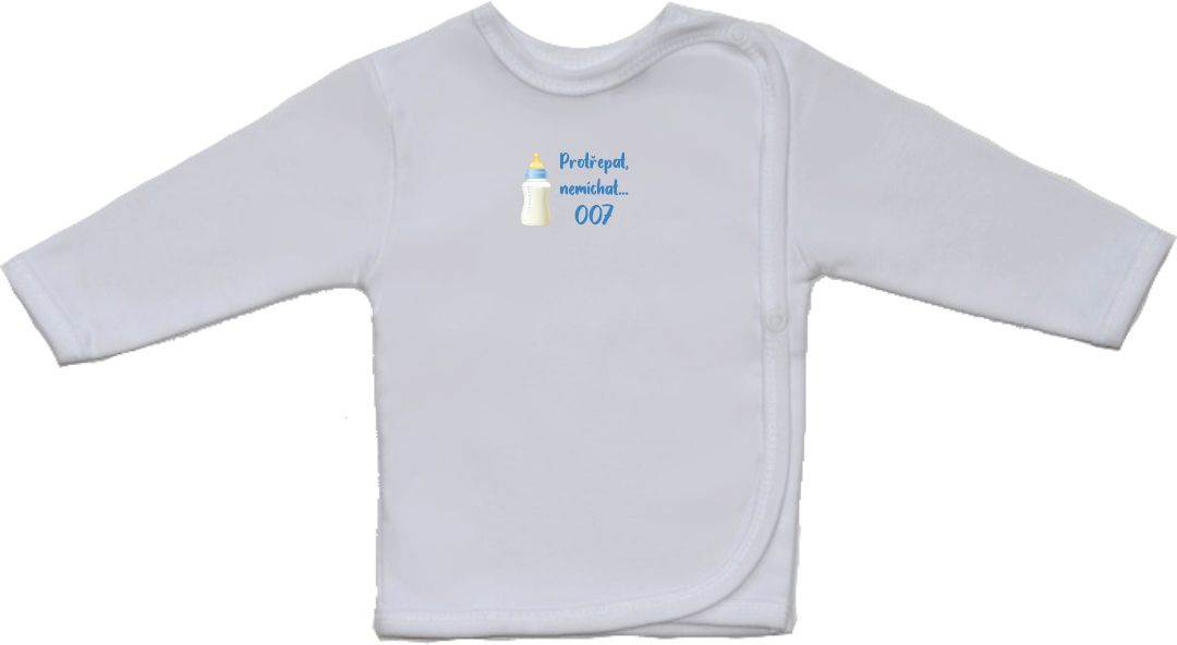 Vtipná kojenecká košilka Gama s menším nápisem, agent 007 vel.52 - obrázek 1
