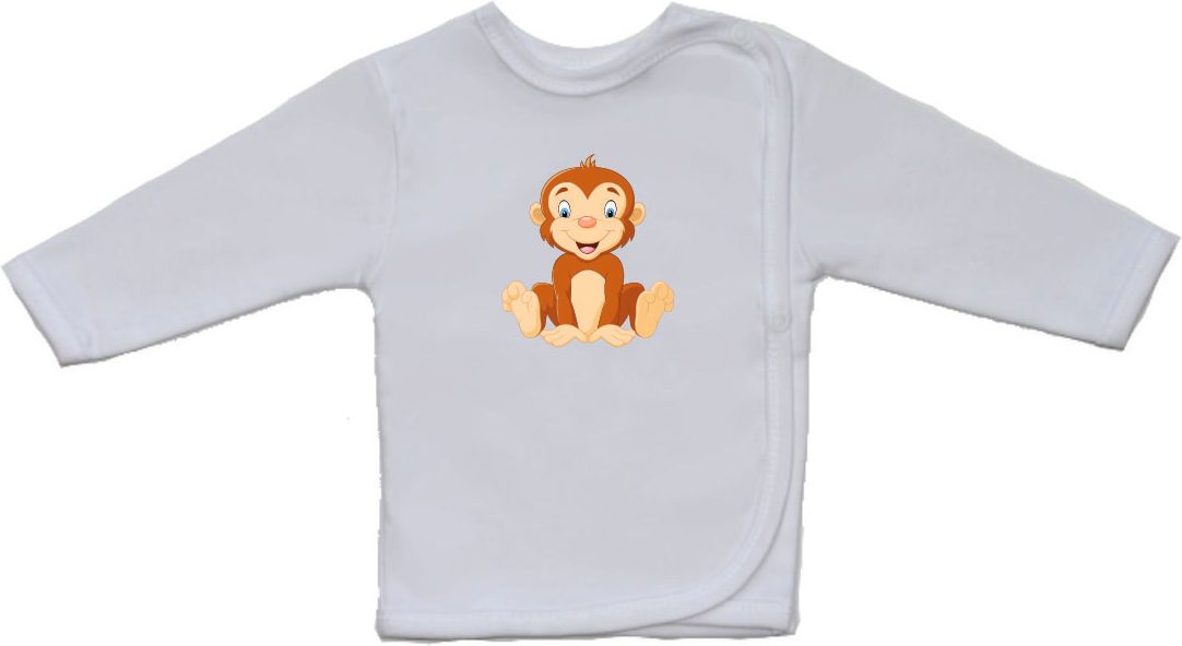 Novorozenecká košilka Gama, větší, sedící opička vel.52 - obrázek 1