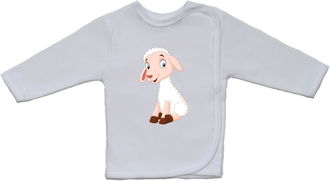 Novorozenecká košilka Gama, větší, sedící ovečka vel.52 - obrázek 1