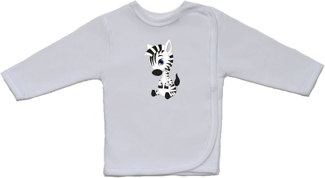 Novorozenecká košilka Gama, větší, sedící zebra vel.52 - obrázek 1
