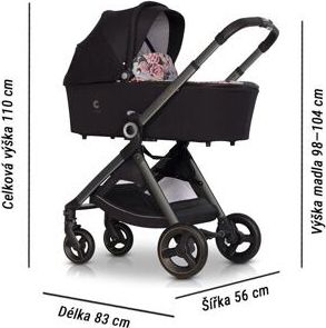 Kočárek Cavoe Osis dvojkombinace Bouquet - obrázek 3