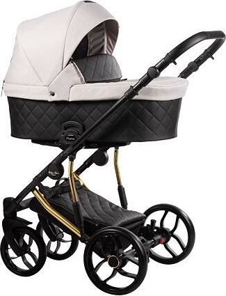 Kočárek Baby Merc Piuma Limited  trojkombinace s autosedačkou zlatý rám 02/ZE - obrázek 1