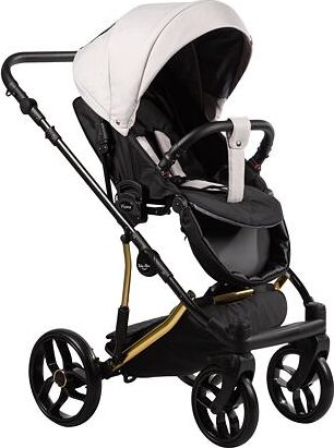 Kočárek Baby Merc Piuma Limited  trojkombinace s autosedačkou zlatý rám 02/ZE - obrázek 2