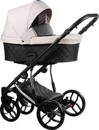 Kočárek Baby Merc Piuma Limited trojkombinace stříbrný rám s autosedačkou 02/JE - obrázek 1