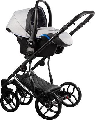 Kočárek Baby Merc Piuma Limited trojkombinace stříbrný rám s autosedačkou 03/JE - obrázek 3