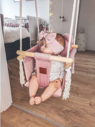 Velvet Houpačka pro děti Infantilo žlutá - obrázek 4