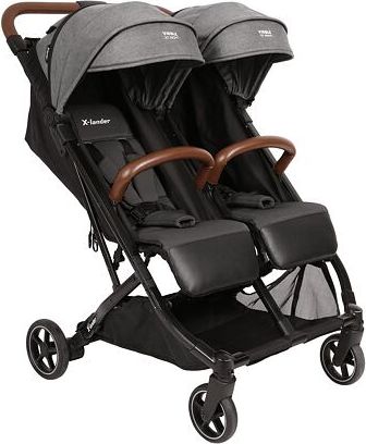 Sportovní sourozenecký kočárek X-lander X-Double Grey - obrázek 1