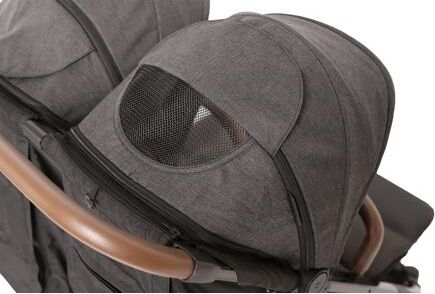 Sportovní sourozenecký kočárek X-lander X-Double Grey - obrázek 3