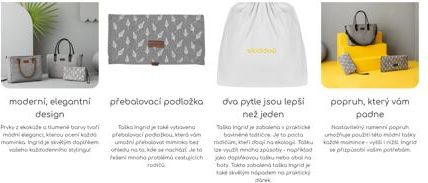 Skiddou Přebalovací taška Ingrid šedá/hnědá - obrázek 10