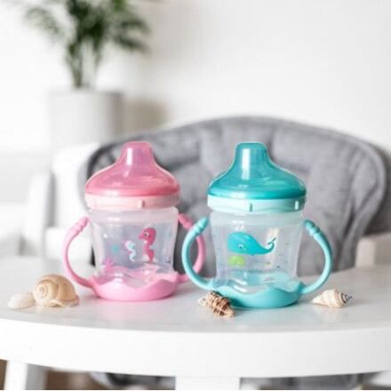 Canpol babies tréninkový hrníček Love and sea modrá 180 ml - obrázek 2