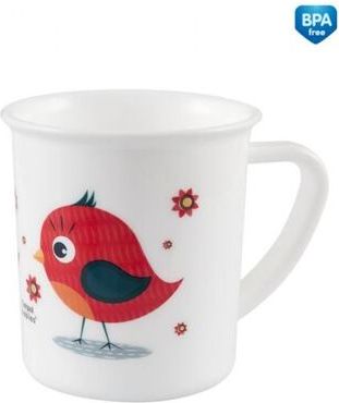 Plastový hrníček Canpol Cute Animals červený ptáček - obrázek 1