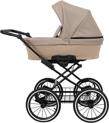 Kočárek Kunert Romantic Eco dvojkombinace Černý rám/béžový - obrázek 2