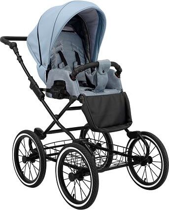 Kočárek Kunert Romantic Eco dvojkombinace Černý rám/modrý - obrázek 3