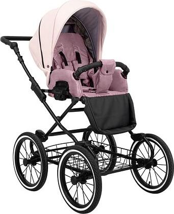 Kočárek Kunert Romantic Eco dvojkombinace Černý rám/růžový - obrázek 3