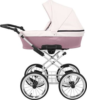 Kočárek Kunert Romantic Eco dvojkombinace Šedý rám/růžový - obrázek 2