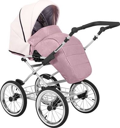 Kočárek Kunert Romantic Eco dvojkombinace Šedý rám/růžový - obrázek 4