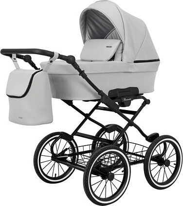 Kočárek Kunert Romantic Eco trojkombinace Černý rám/popelavý - obrázek 1