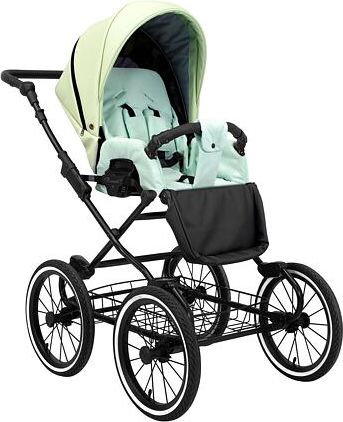 Kočárek Kunert Romantic Eco trojkombinace Černý rám/mátový - obrázek 3