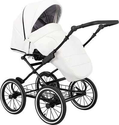 Kočárek Kunert Romantic Eco trojkombinace Černý rám/bílý - obrázek 4