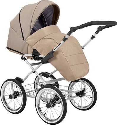 Kočárek Kunert Romantic Eco trojkombinace Šedý rám/béžový - obrázek 4