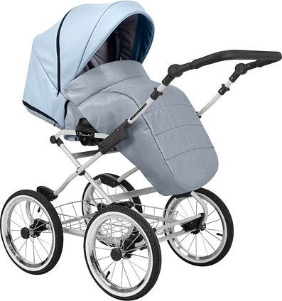 Kočárek Kunert Romantic Eco trojkombinace Šedý rám/modrý - obrázek 4
