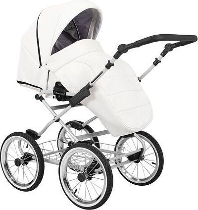 Kočárek Kunert Romantic Eco trojkombinace Šedý rám/bílý - obrázek 4
