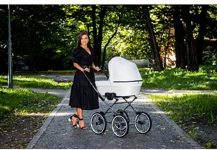 Kočárek Kunert Romantic Eco trojkombinace Šedý rám/bílý - obrázek 28