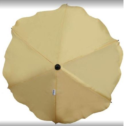 Bomix slunečník na kočárek světle žlutý - obrázek 1
